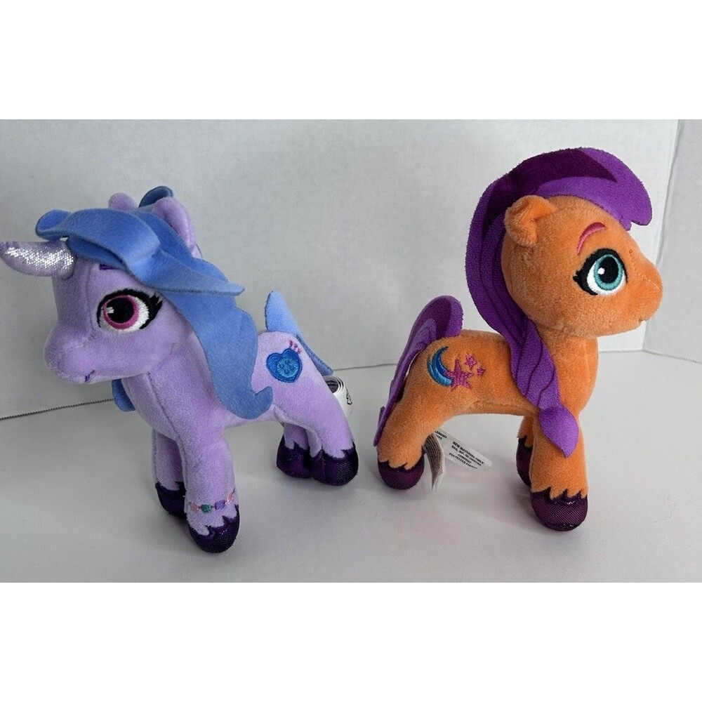 My Little Pony G5 Izzy Moonbow & Sunny Starscout Plush Lot Hasbro 2021 MLP 7”
